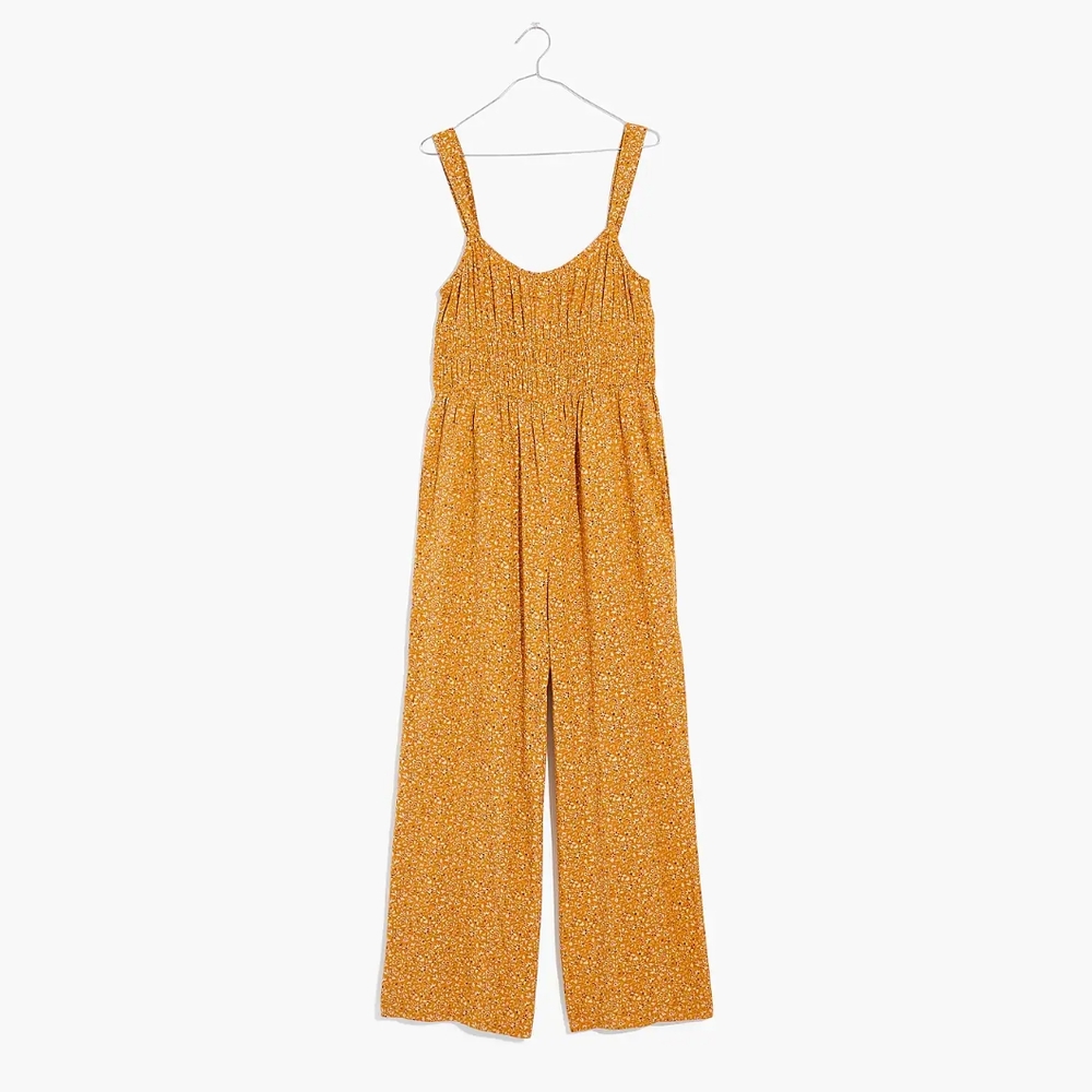 Madewell Sophia Tank Wide-Leg Jumpsuit in Florentine Floral XL nwt Elastic Waist